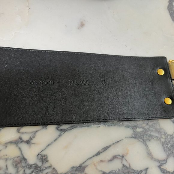 Miu Miu Gold Belt